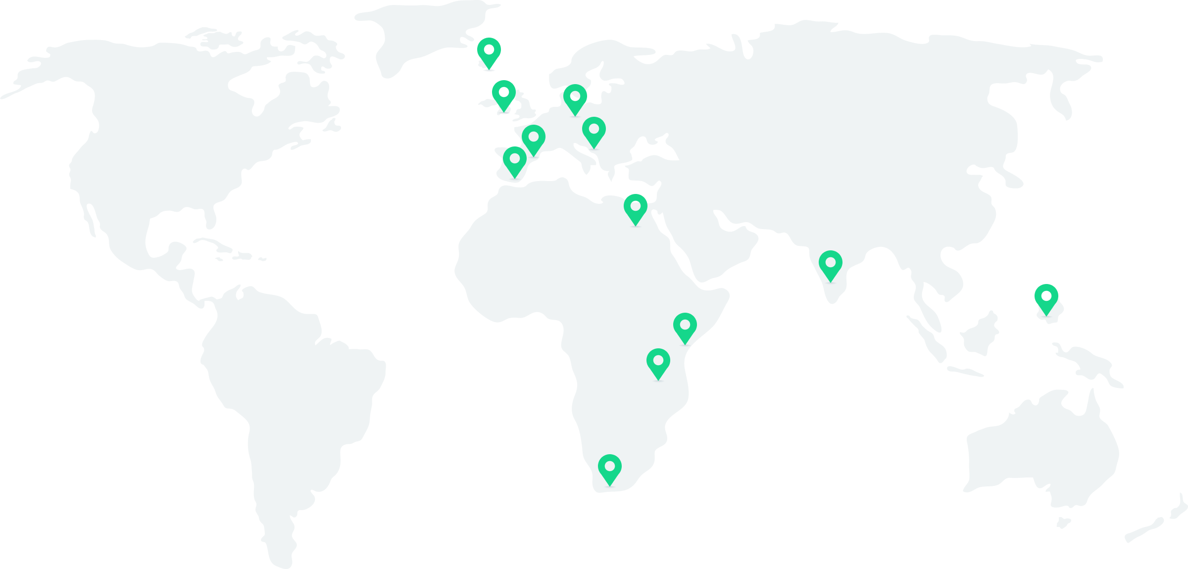 Global team map