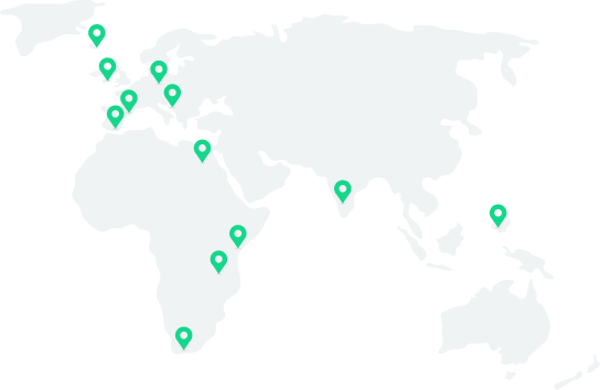 Global team map